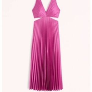 Abercrombie & Fitch Pink Evening Maxi Dress